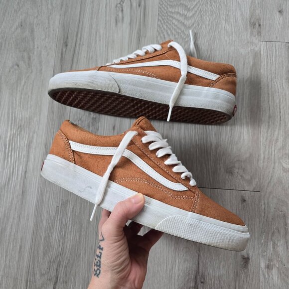 Vans | Old Skool tan brown suede granola low-top sneakers | WMS 10 - Picture 1 of 12